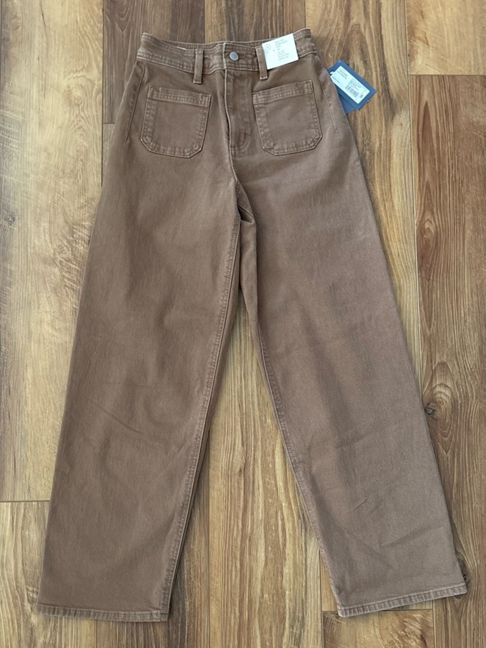 NWT Universal Thread Sailor Straight Leg brown jeans size 0